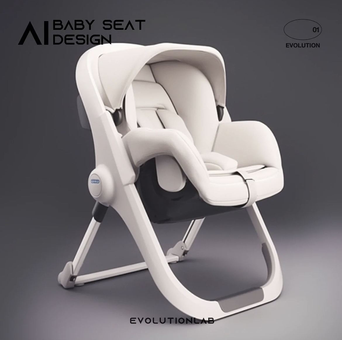 AI赋能工业设计｜婴儿椅（图ZMzM3ODY3NzA0） - 生活用品 - 站酷设计师EvolutionLab原创素材 - 站酷ZCOOL