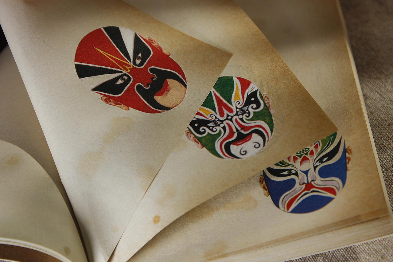 《京剧脸谱》创意笔记本（图ZMjIxNTkwMDMy） - 书籍/画册 - 站酷设计师Jason阚原创素材 - 站酷ZCOOL