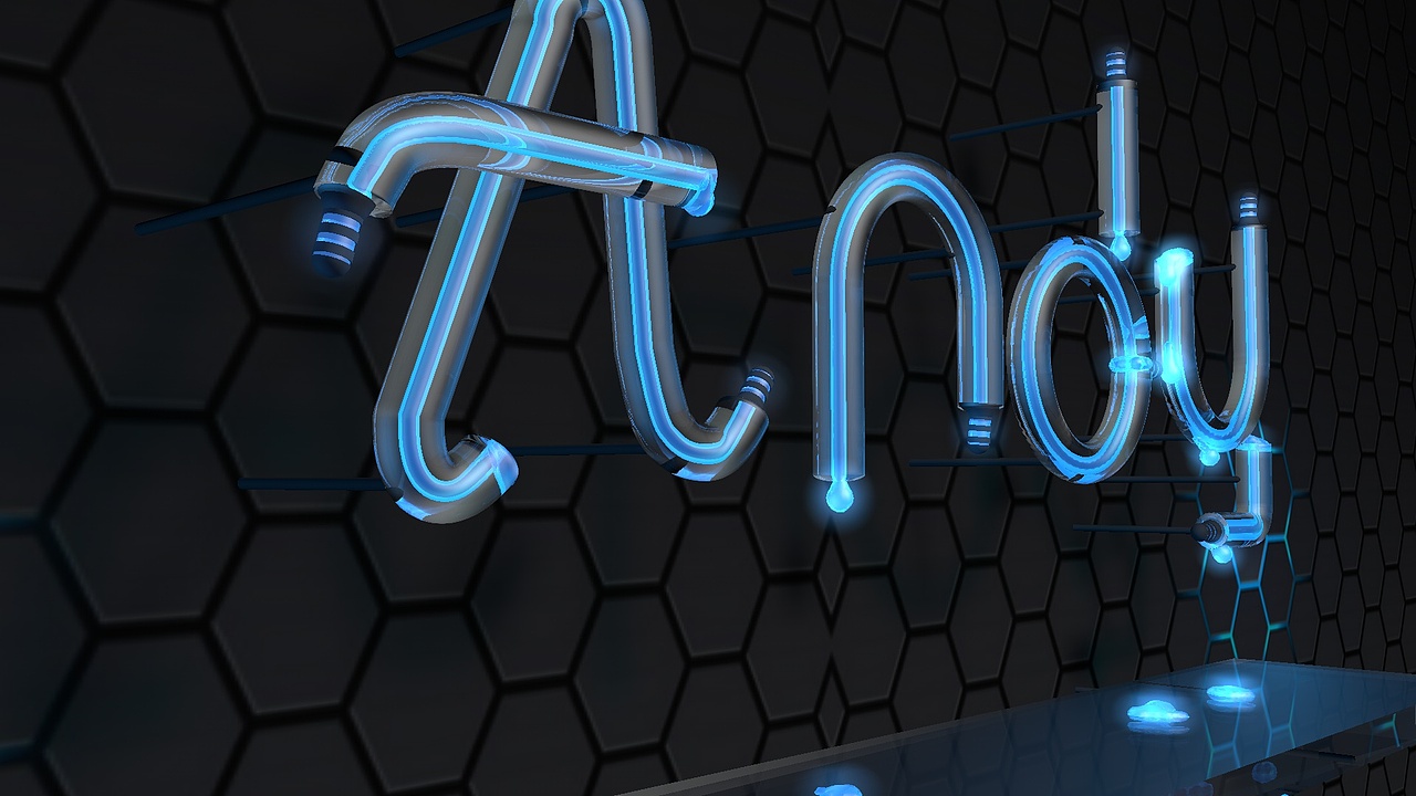 c4d-灯管字（图ZMTI0ODAxNjY0） - 其他三维 - 站酷设计师AndyKwok91011原创素材 - 站酷ZCOOL