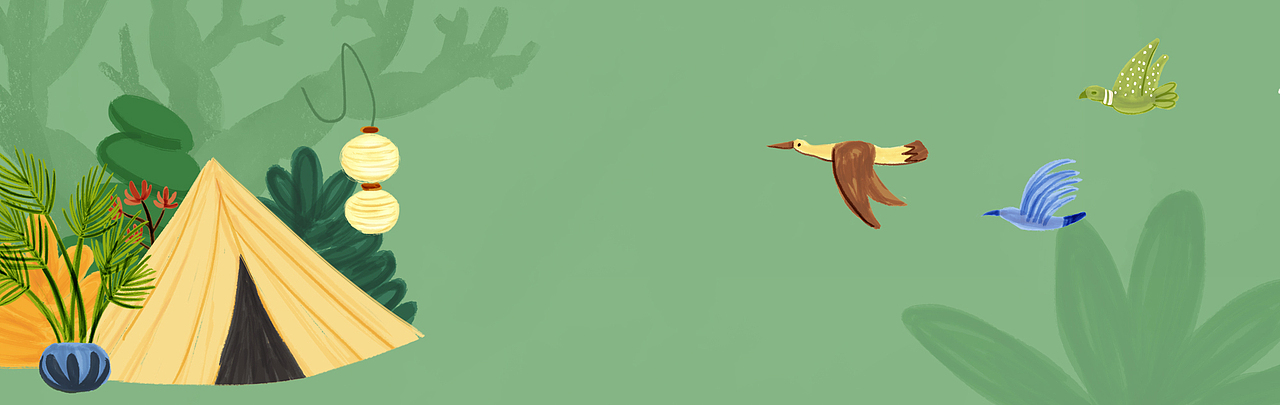 春天野在家，cabana插画kv（图ZMjk1OTc4NDIw） - 商业插画 - 站酷设计师Eve3L原创素材 - 站酷ZCOOL