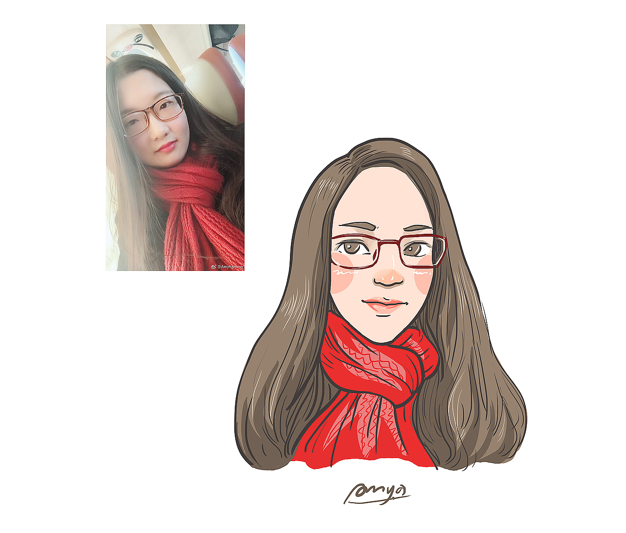 2018年7月头像绘 by Amy.a