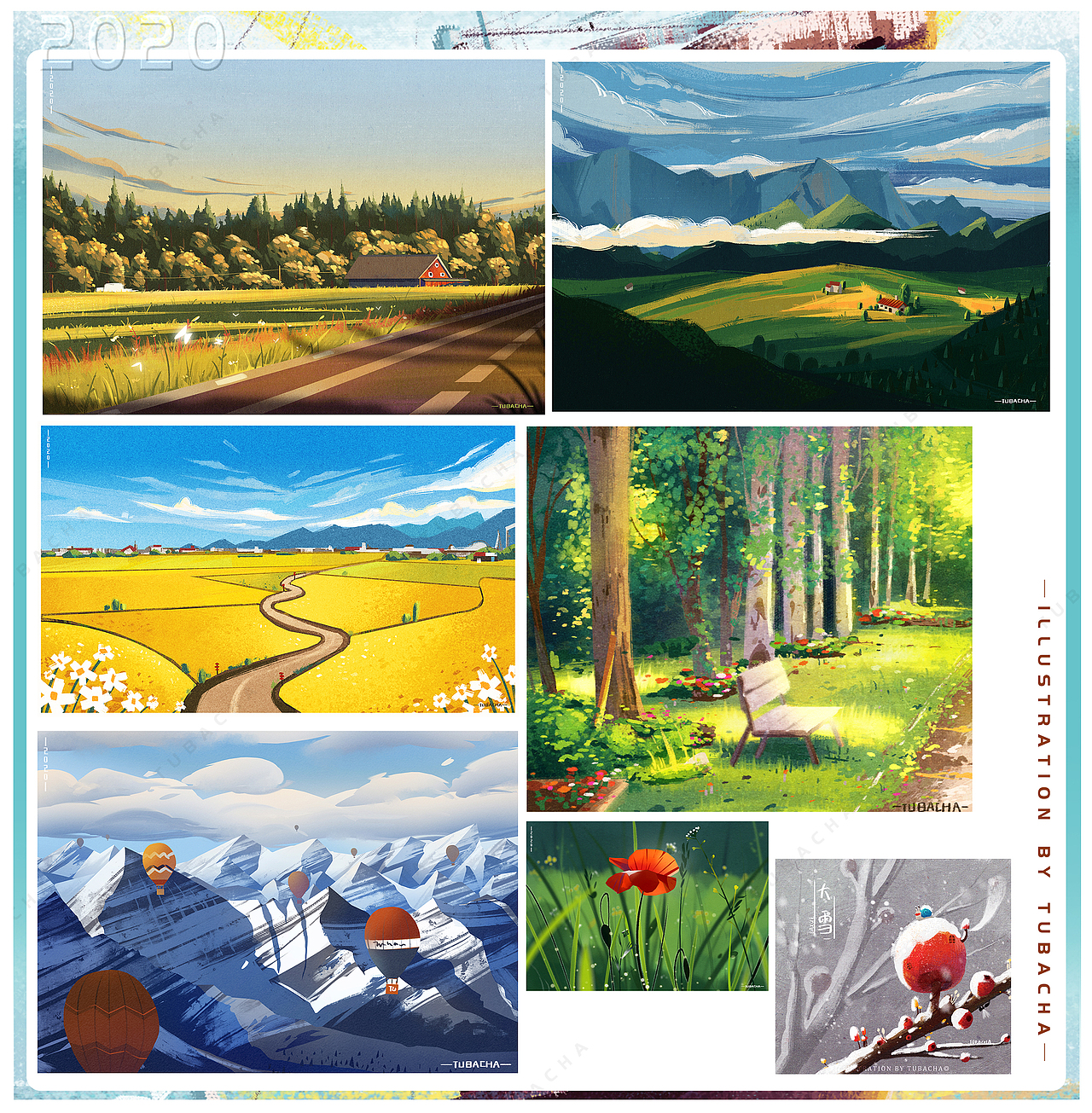 2020插画总结——兔八叉（图ZMjM4MzAxMzUy） - 商业插画 - 站酷设计师兔八叉原创素材 - 站酷ZCOOL