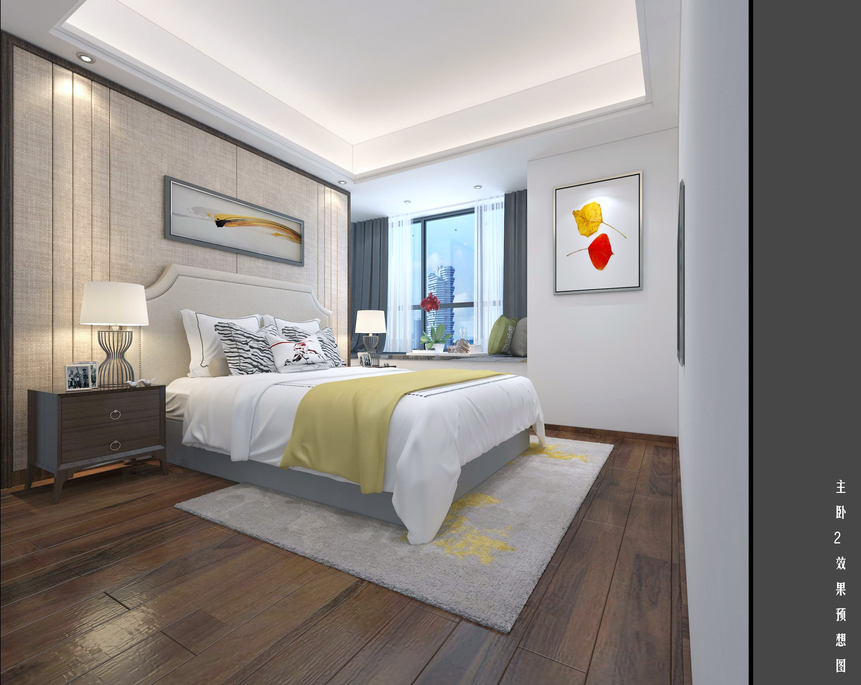 新中式卧室|空间|家装设计|苏言可 - 原创作品 - 站酷 (ZCOOL)
