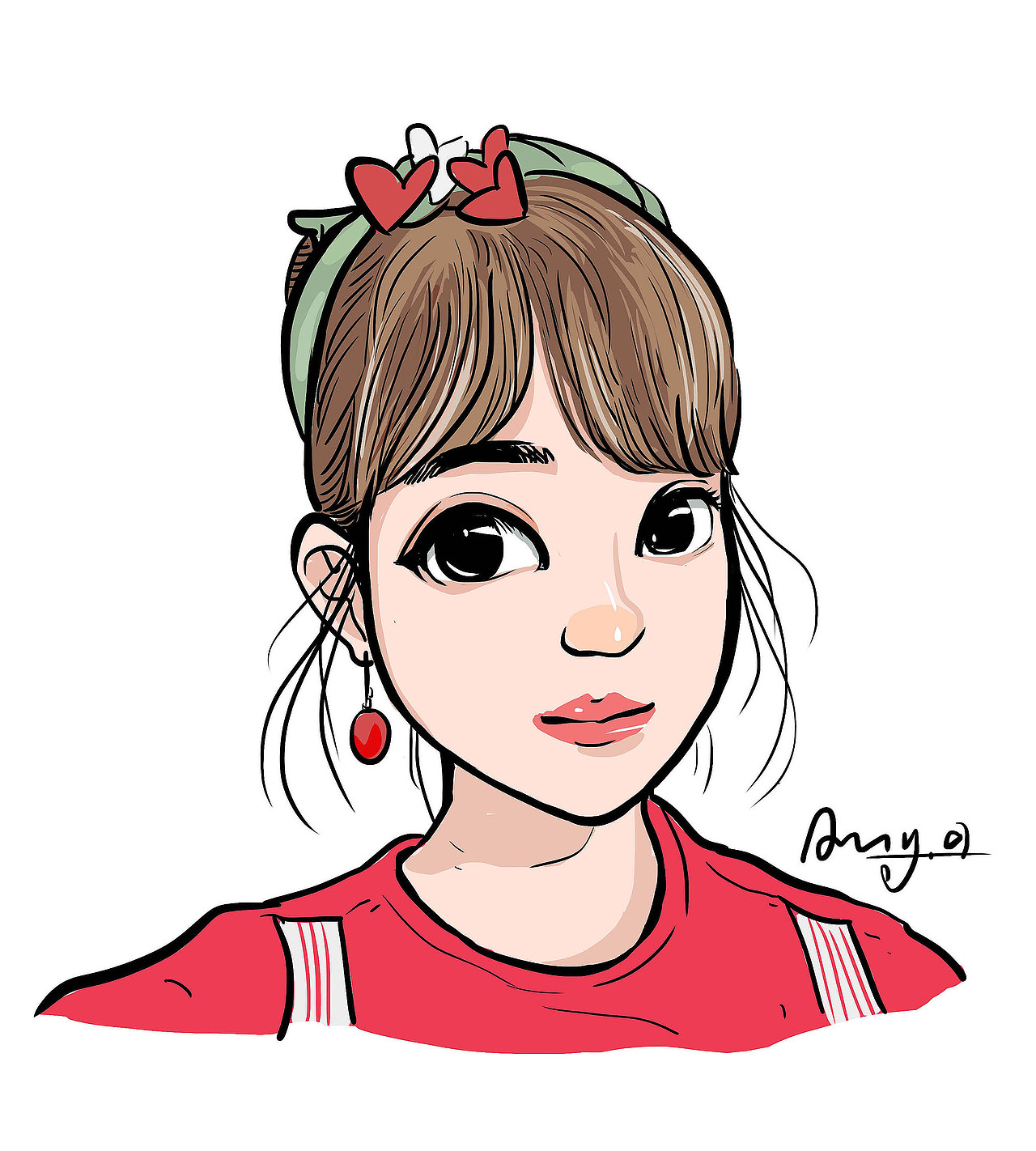 2018年7月头像绘 by Amy.a