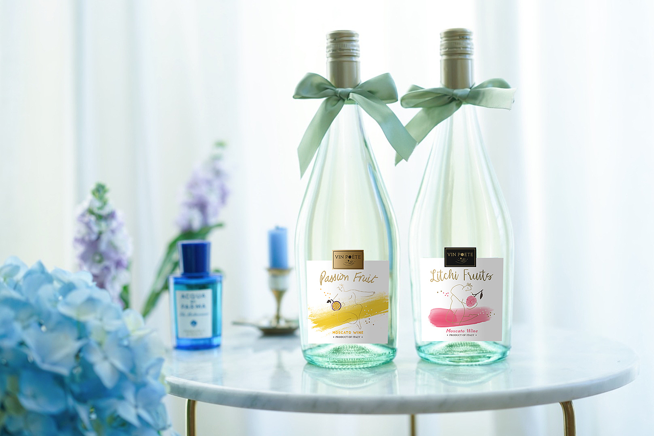 酒类酒标葡萄酒果汁果酒包装设计 - 合集