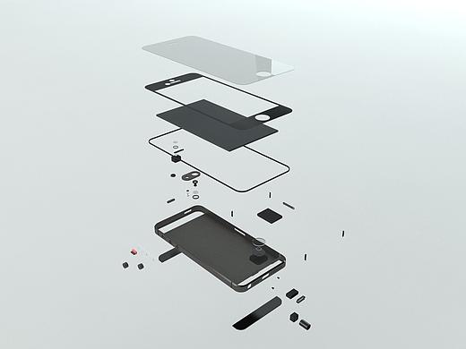 iphone 建模课程作业（2014）（个人主页-ZMjk4NDI5NTI=） - 电子产品 - 站酷设计师神奇的大河马哟原创素材 - 站酷ZCOOL