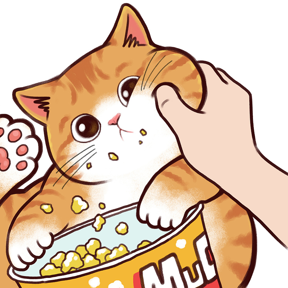 猫咪被抓偷吃现场