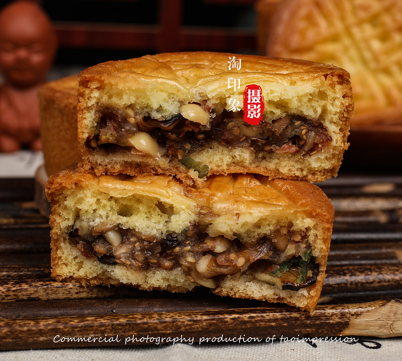 蛋皮月饼产品拍摄