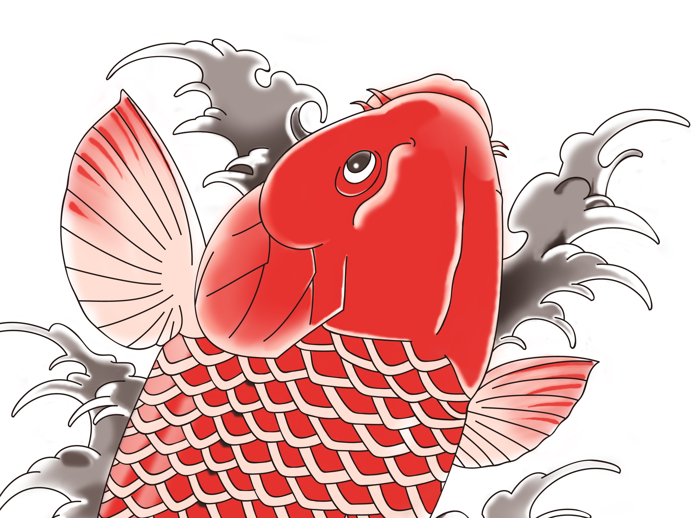 中国风-鲤鱼跃龙门-手绘电商双十一专题页|网页|电商|糖伯狗 - 原创作品 - 站酷 (ZCOOL)