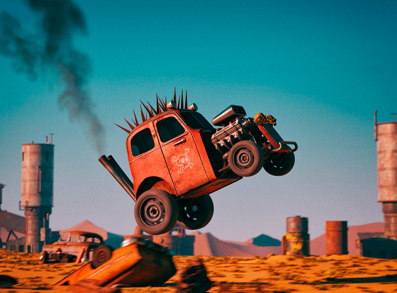 卡通汽车废墟风格动画（图ZMzU0NDUwNTM2） - 动画/影视 - 站酷设计师创新晟立技术团队原创素材 - 站酷ZCOOL