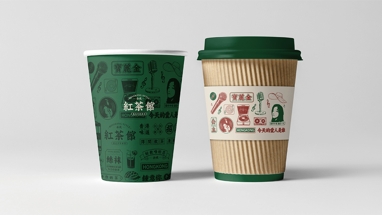 天工创设 | 港式茶饮品牌VI设计 logo设计 红茶馆 奶茶（图ZMjM4NDcwNTYw） - 品牌 - 站酷设计师天工创设原创素材 - 站酷ZCOOL