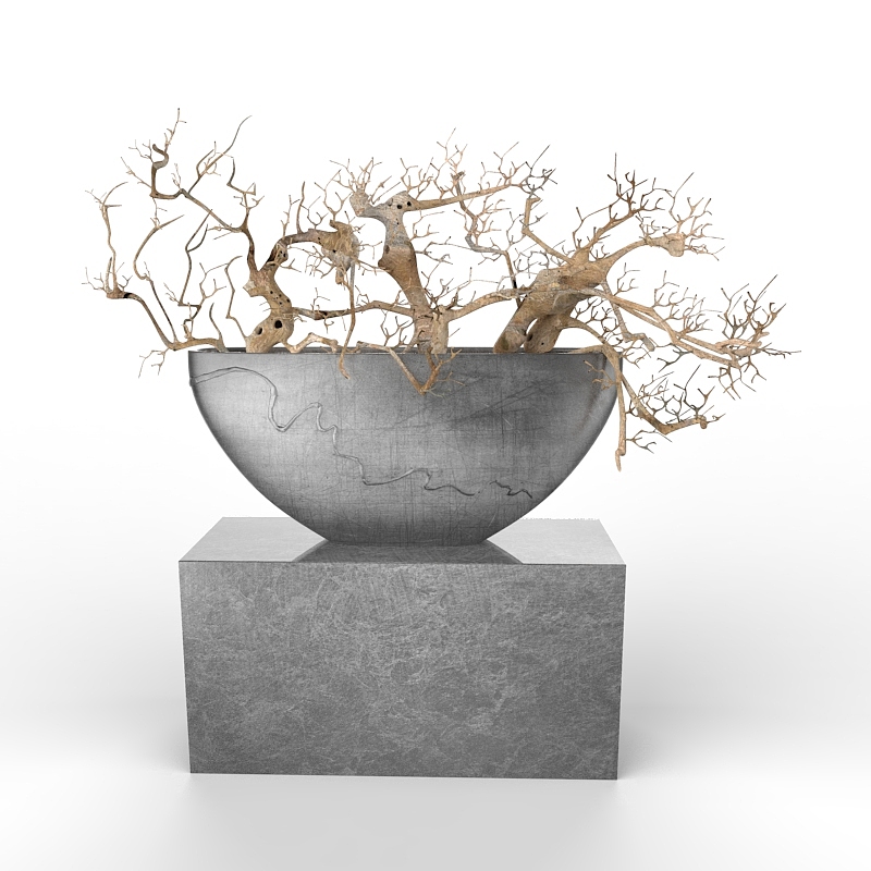 keyshot渲染办公室酒店植物