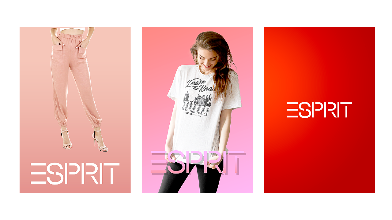 esprit服装品牌宣传海报设计