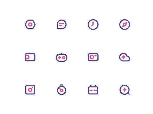 「练习」双色线性icon