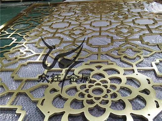  办公室屏风隔断 雕刻金属屏风 酒店屏风订做