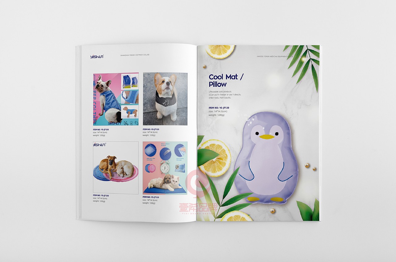 一希品牌设计--冷热敷,冷链公司画册宣传册设计