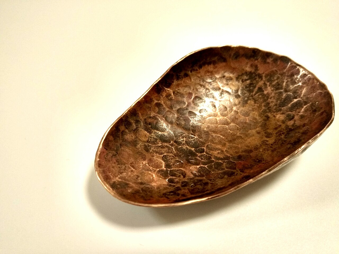 匠心手作——锤目纹紫铜茶则