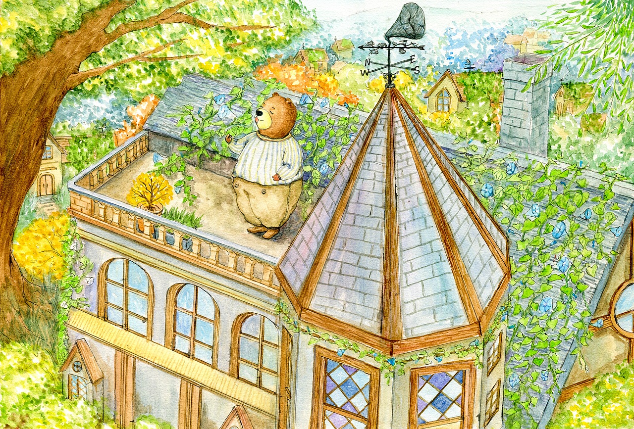 《橙花小镇的小熊》