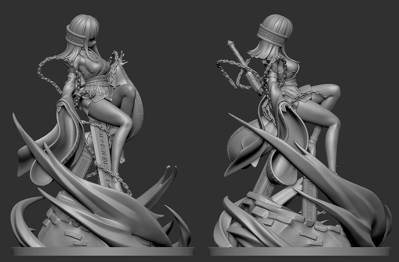 AboutCG线下班 职业手办原型师 学生作品 龙葵