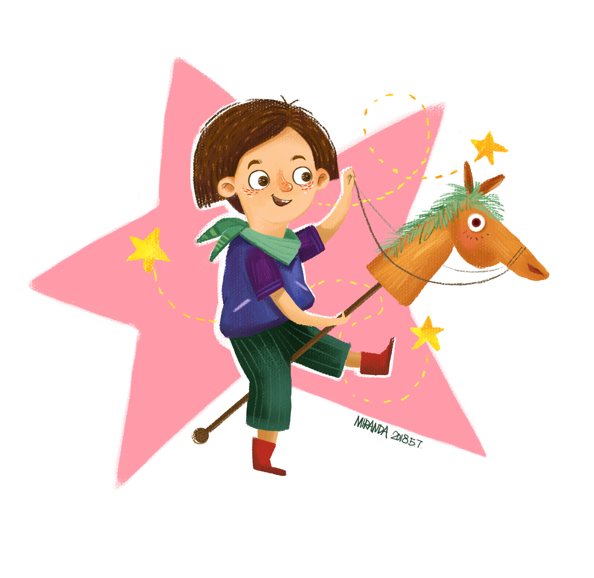 骑马打仗|插画|儿童插画|米达miranda - 原创作品 - 站酷 (zcool)