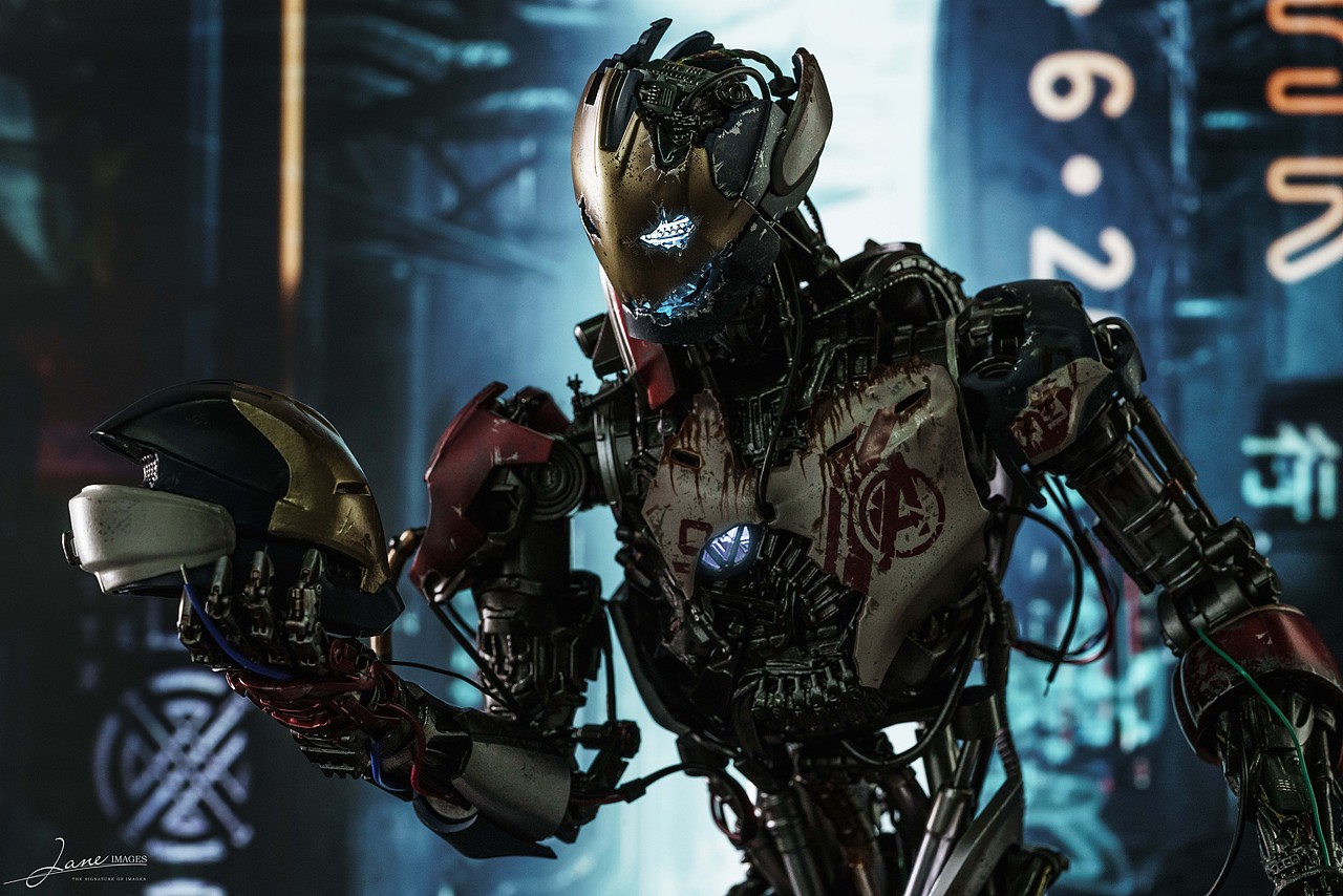 【玩具摄影】hottoys 复仇者联盟2 奥创mk1 钢铁侠