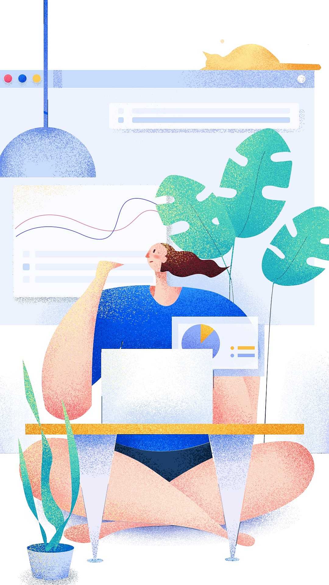 Google风矢量插画+燥点 小练习