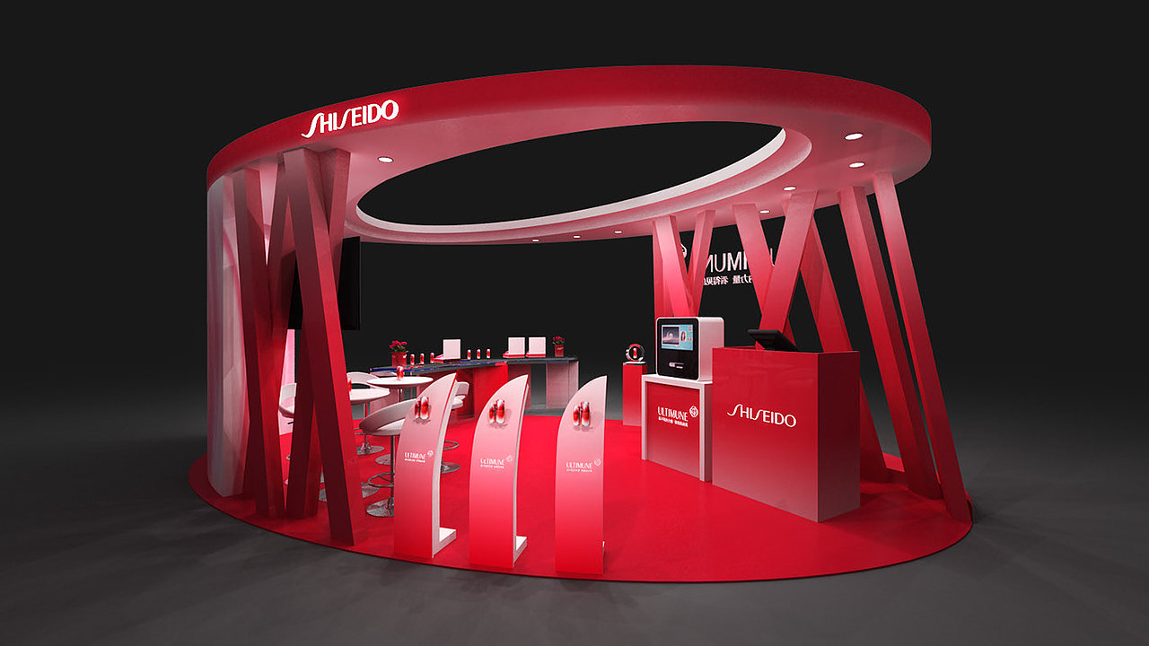 化妆品展位 展会展台展览3D效果图设计制作（图ZMjAzODEzNTE2） - 其他三维 - 站酷设计师不求人_ph原创素材 - 站酷ZCOOL