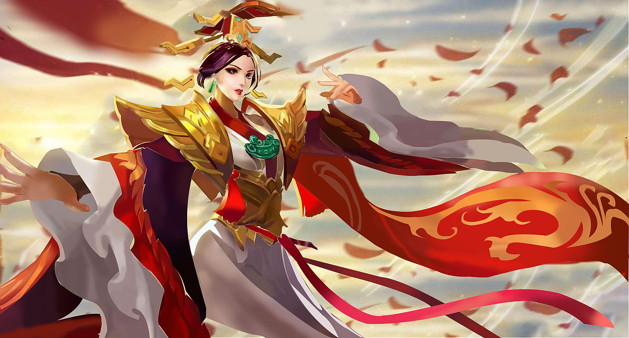 游戏原画-武则天