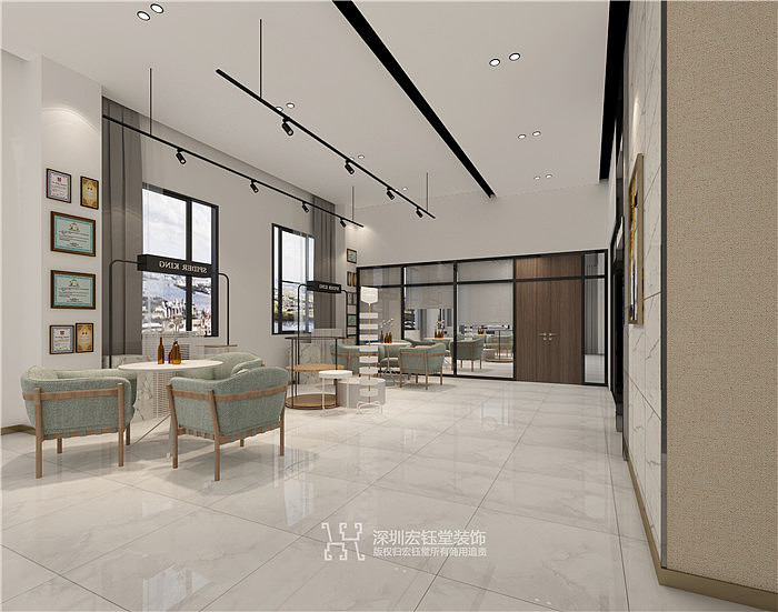 法国爱蕊丝总部办公楼装修设计接待处