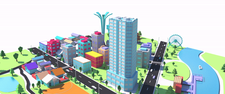 贵阳-祥源·馨月港 low poly动画