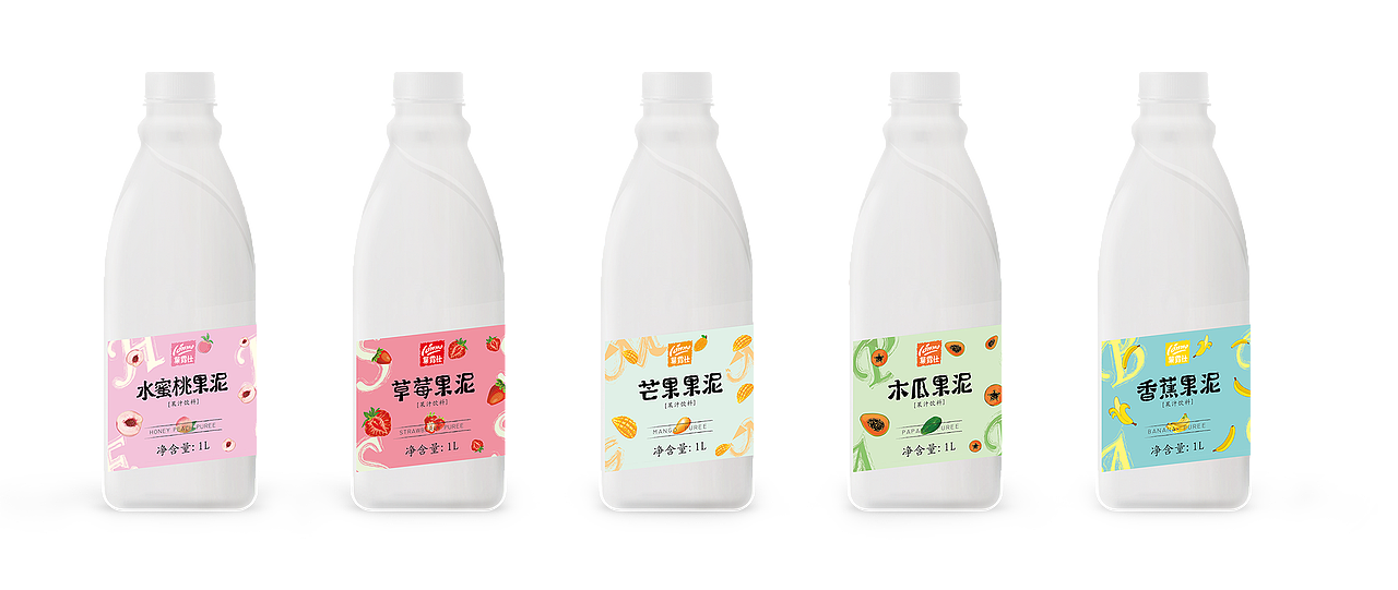 菓露仕果泥包装设计（图ZODU0ODI5MzI=） - 包装 - 站酷设计师写一心佛晓原创素材 - 站酷ZCOOL