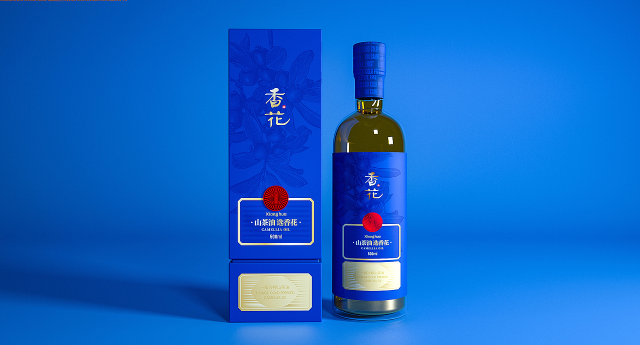 香花山茶油品牌包装设计