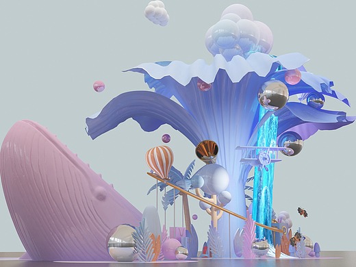 美陈堆头_创意设计作品图片素材-站酷zcool