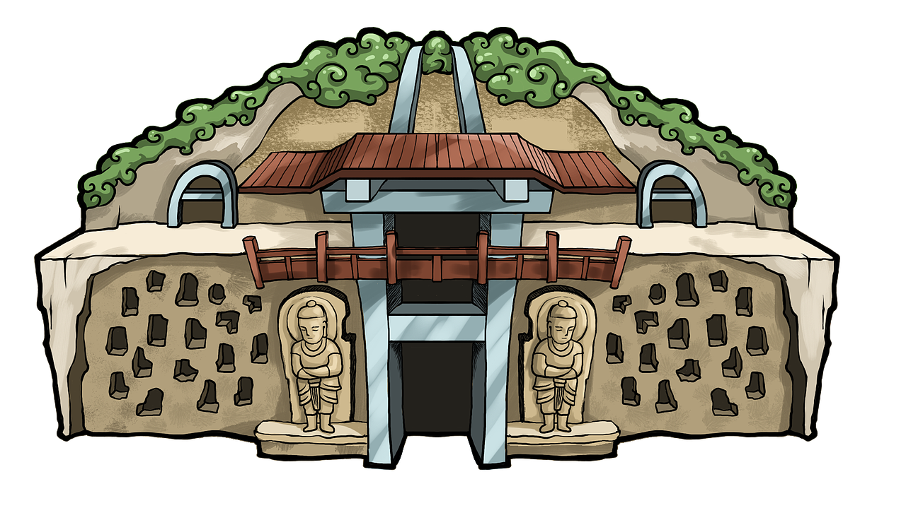 丝绸之路建筑物（图ZNDE2Mzc1MTI=） - 艺术插画 - 站酷设计师超级无敌红蛋蛋原创素材 - 站酷ZCOOL