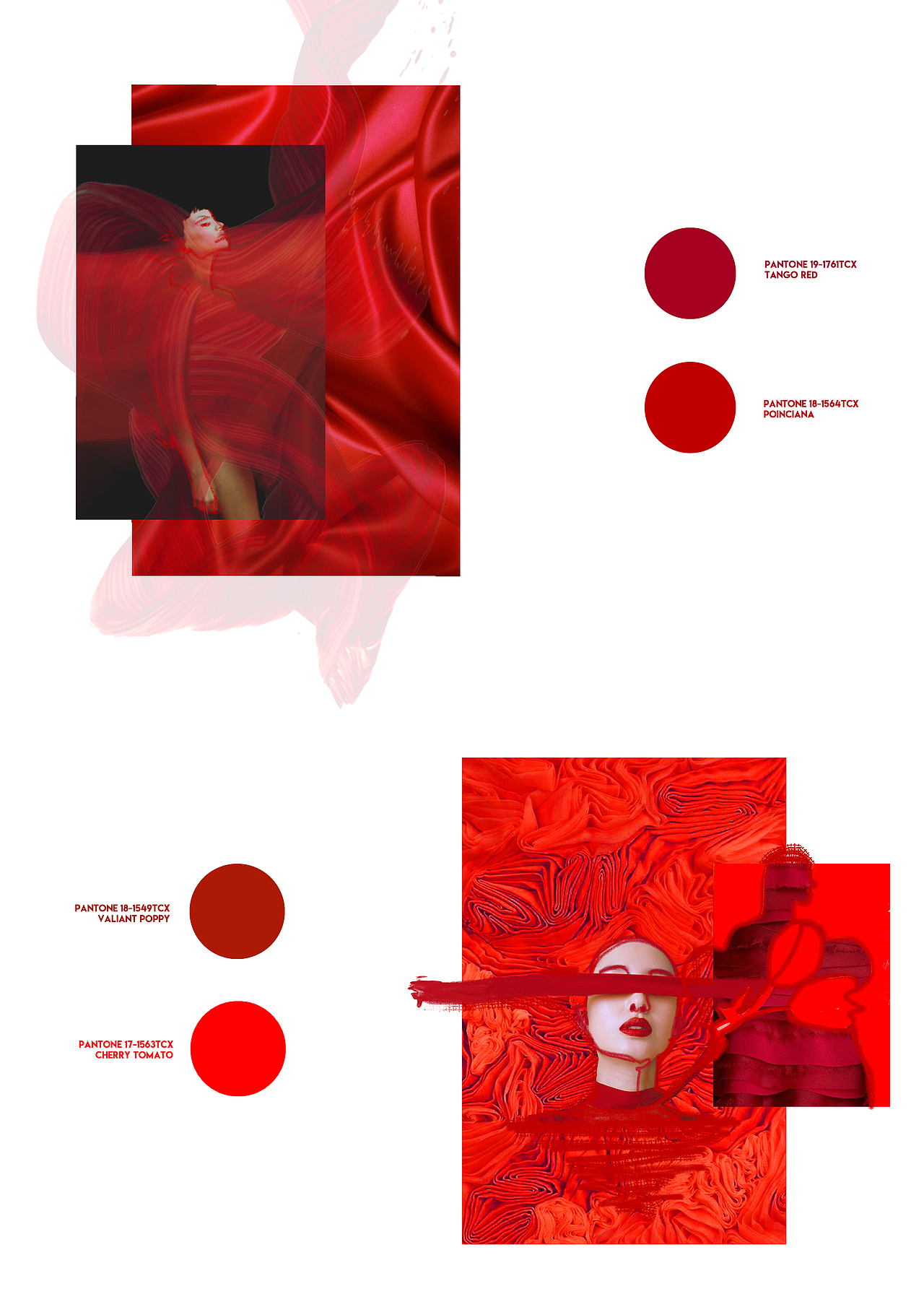 红色系颜色板 Colour Board