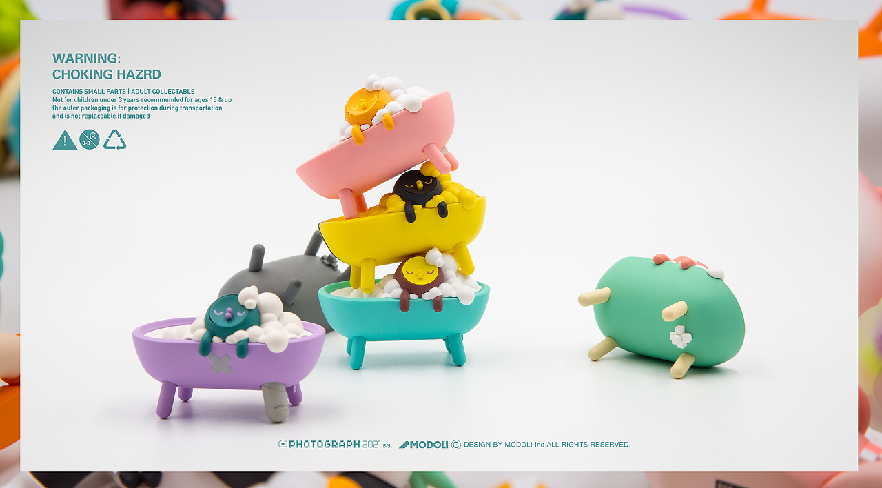 POP MART X MODOLI ENJOY系列盲盒细节展示