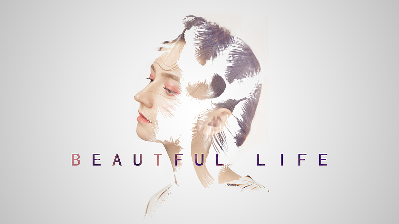 制作迷幻人像效果海报