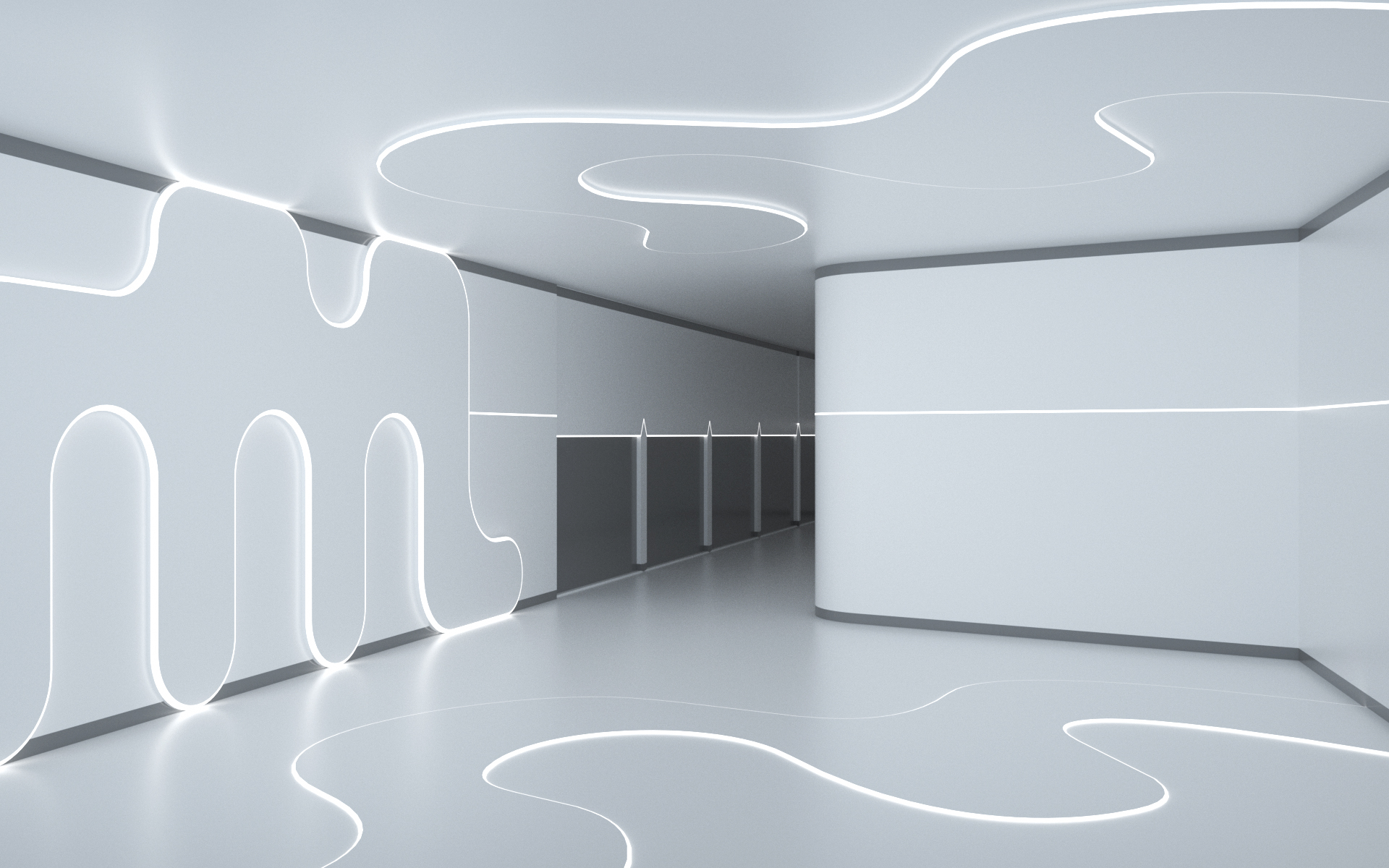 极简风格的室内灯光效果图_金诚创意-站酷zcool