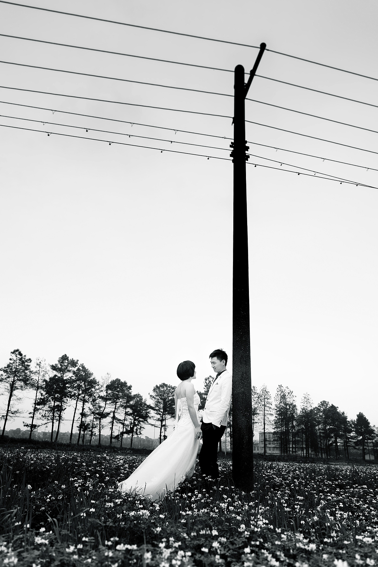 嫁纱后是你温柔如水的眼神