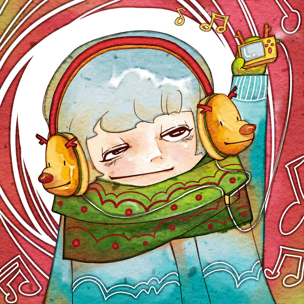 圣诞来个图（图ZNDY2MTc4OA==） - 商业插画 - 站酷设计师丸子不熬夜原创素材 - 站酷ZCOOL