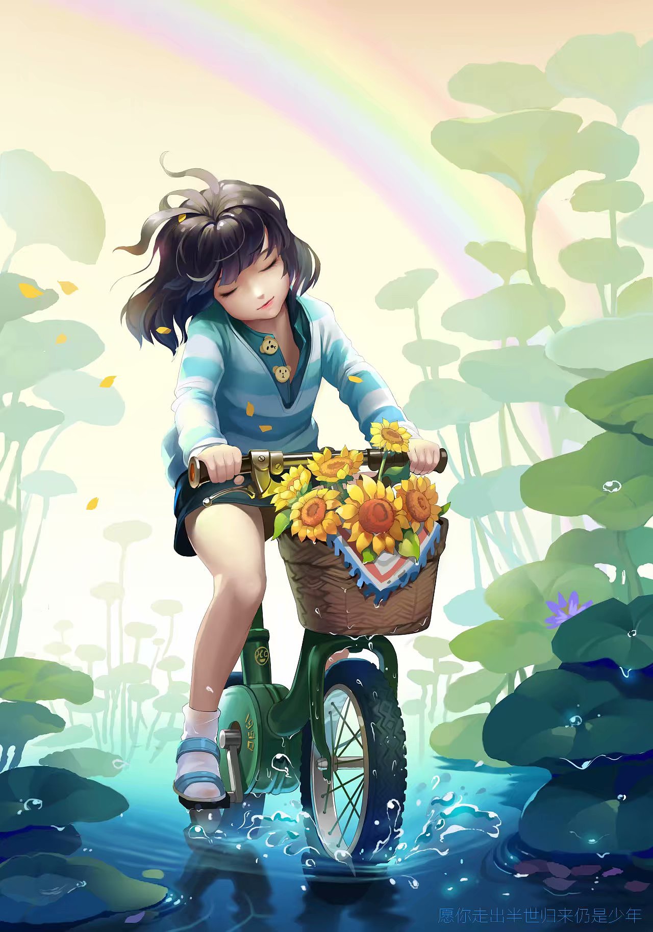 向日葵:sunflower:（图ZMTI4ODM2MjU2） - 儿童插画 - 站酷设计师I990原创素材 - 站酷ZCOOL