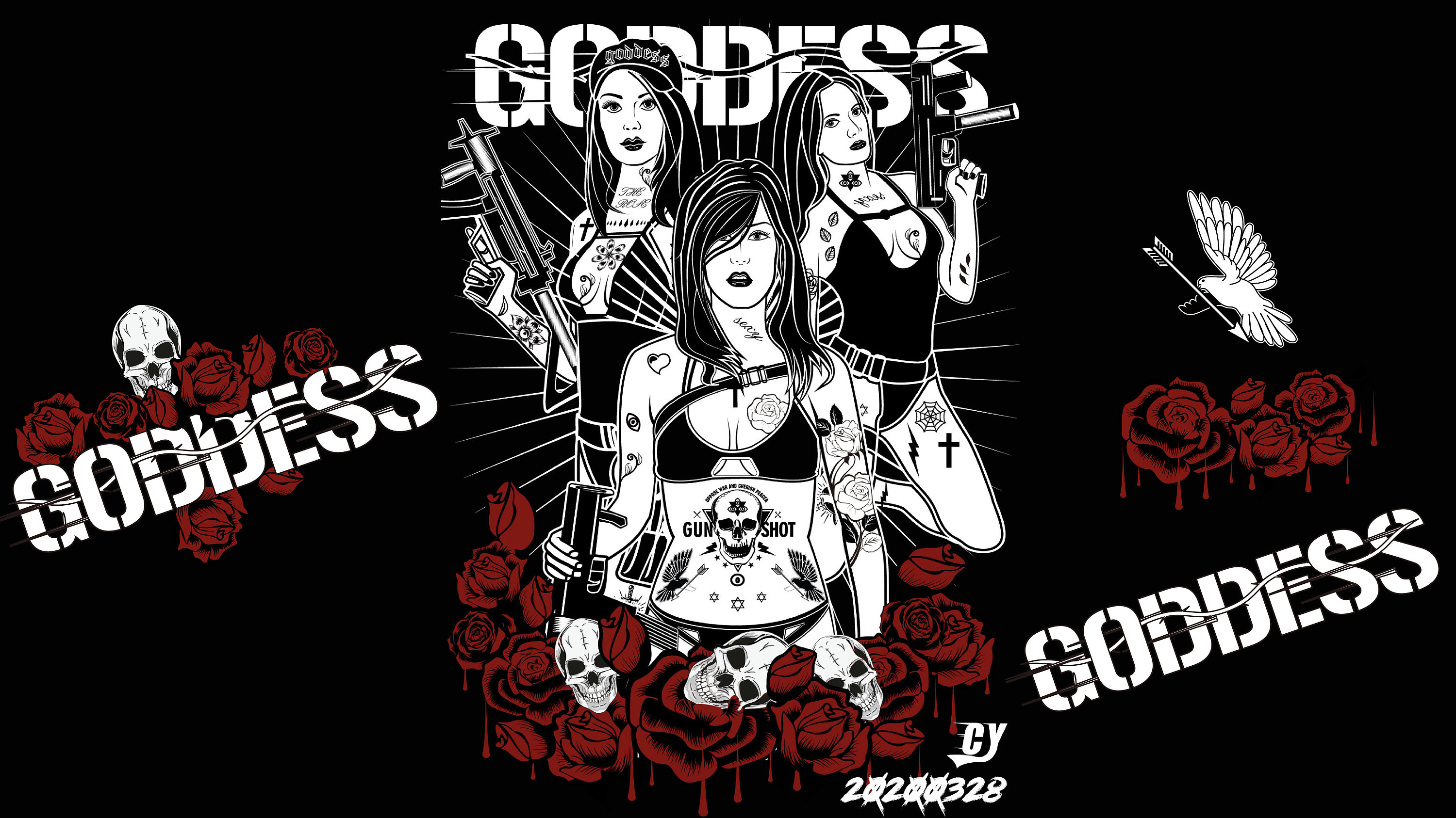 西海岸潮流插画