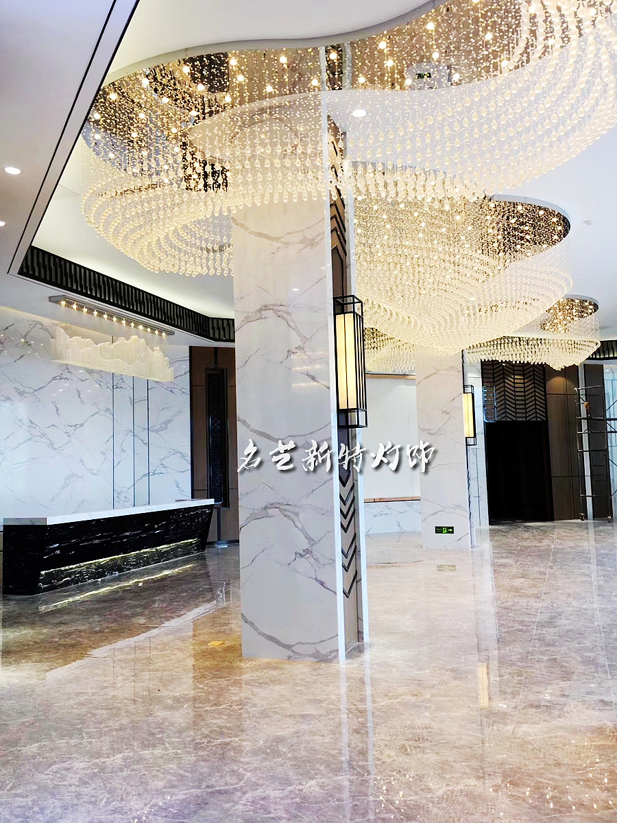新中式售楼部灯具定制设计 名艺新特灯饰