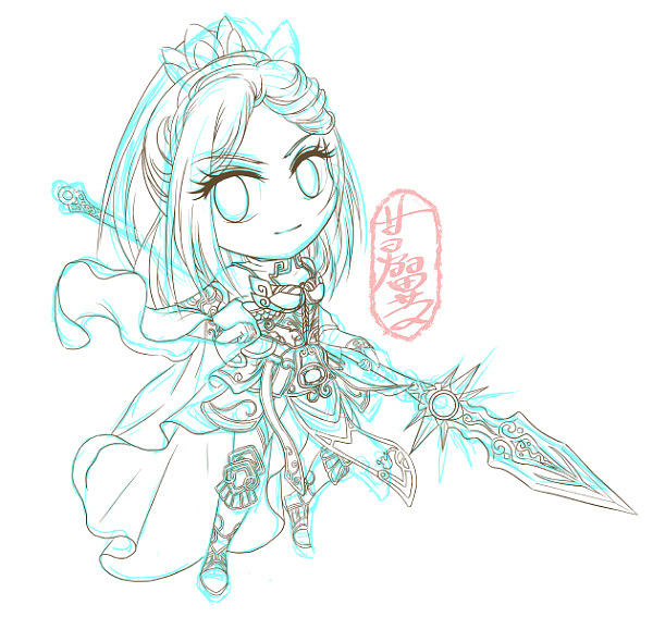 【同人】神修女(游戏《仙逆》角色同人Q版)