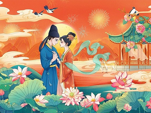 《东京梦华录》中国风插画 大宋风情