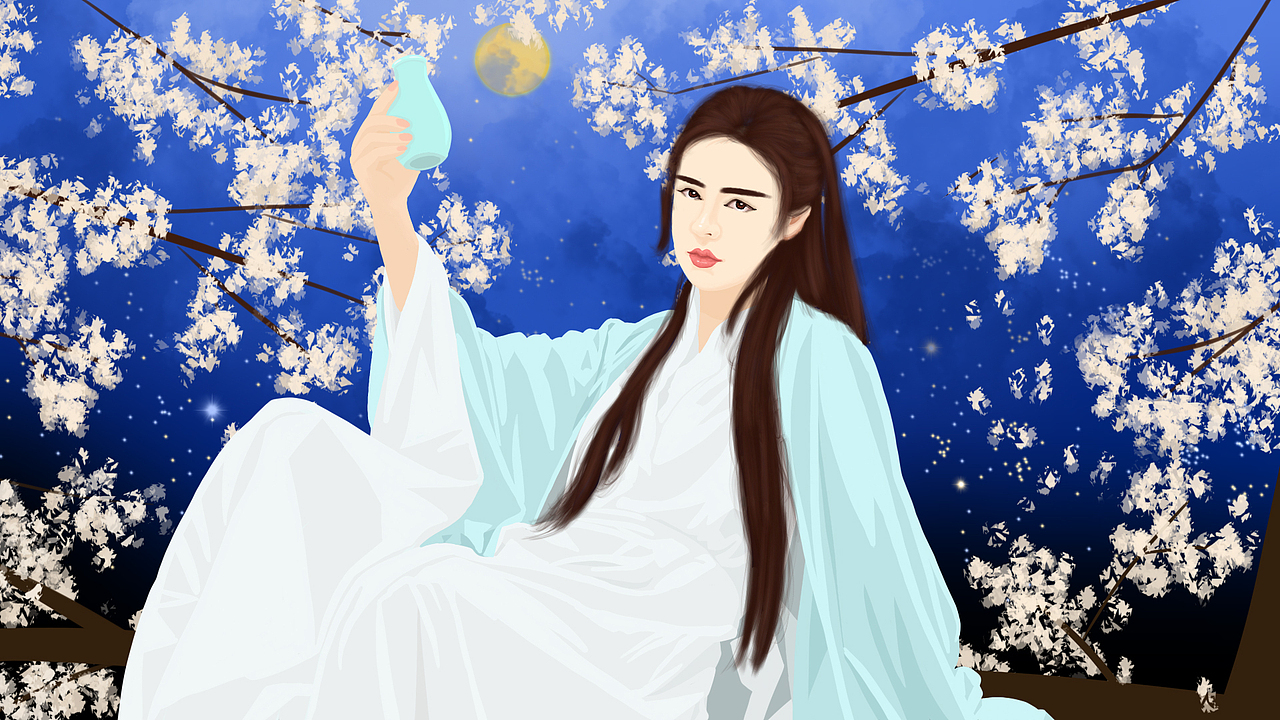 成语故事之古风美女人物插画系列作品（图ZMTI2MzUyMTky） - 商业插画 - 站酷设计师狐狸小盆友原创素材 - 站酷ZCOOL