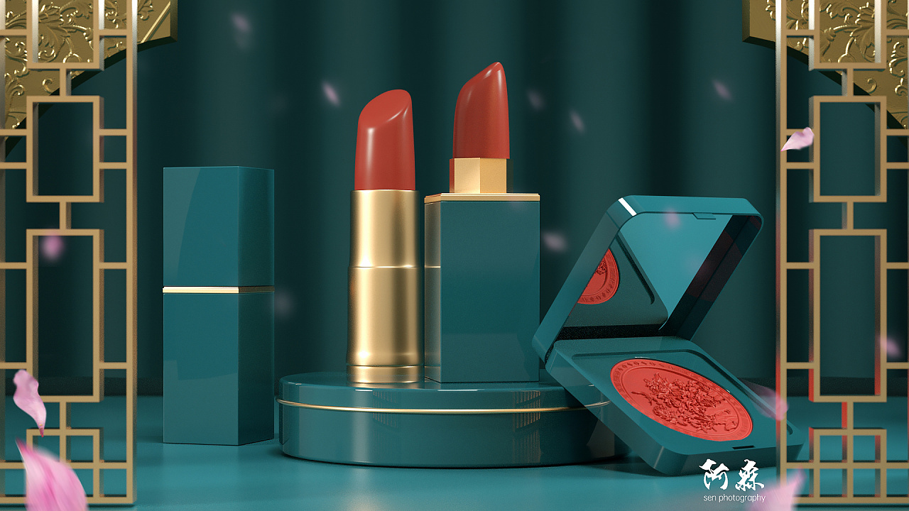 c4d口红建模渲染|三维|场景|musen_qy - 原创作品 - 站酷 (zcool)