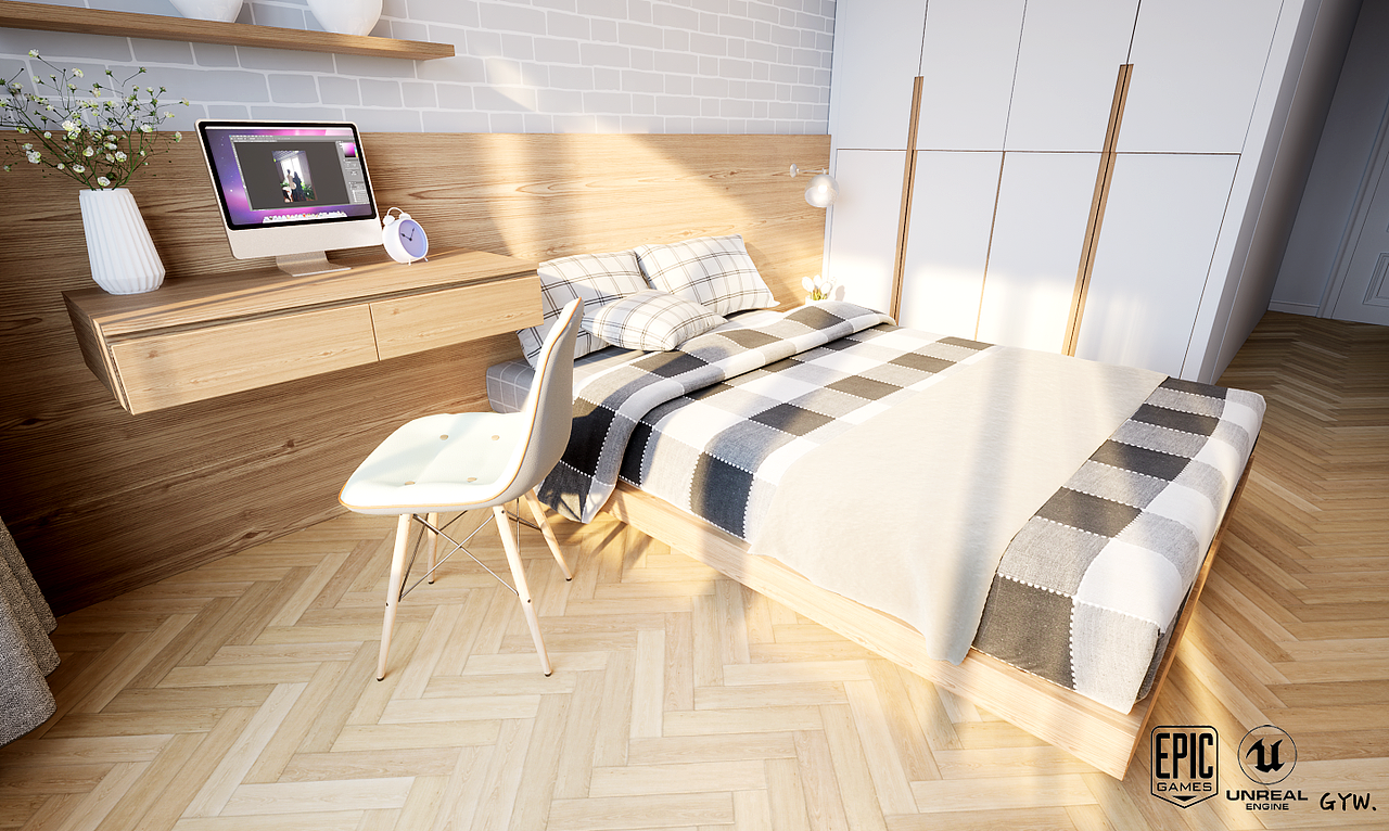 UnrealEngine4的几套写实室内作品