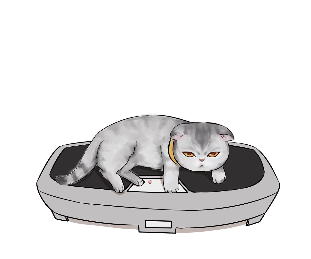 哈咪猫减肥励志动漫手机壁纸_电脑主题网