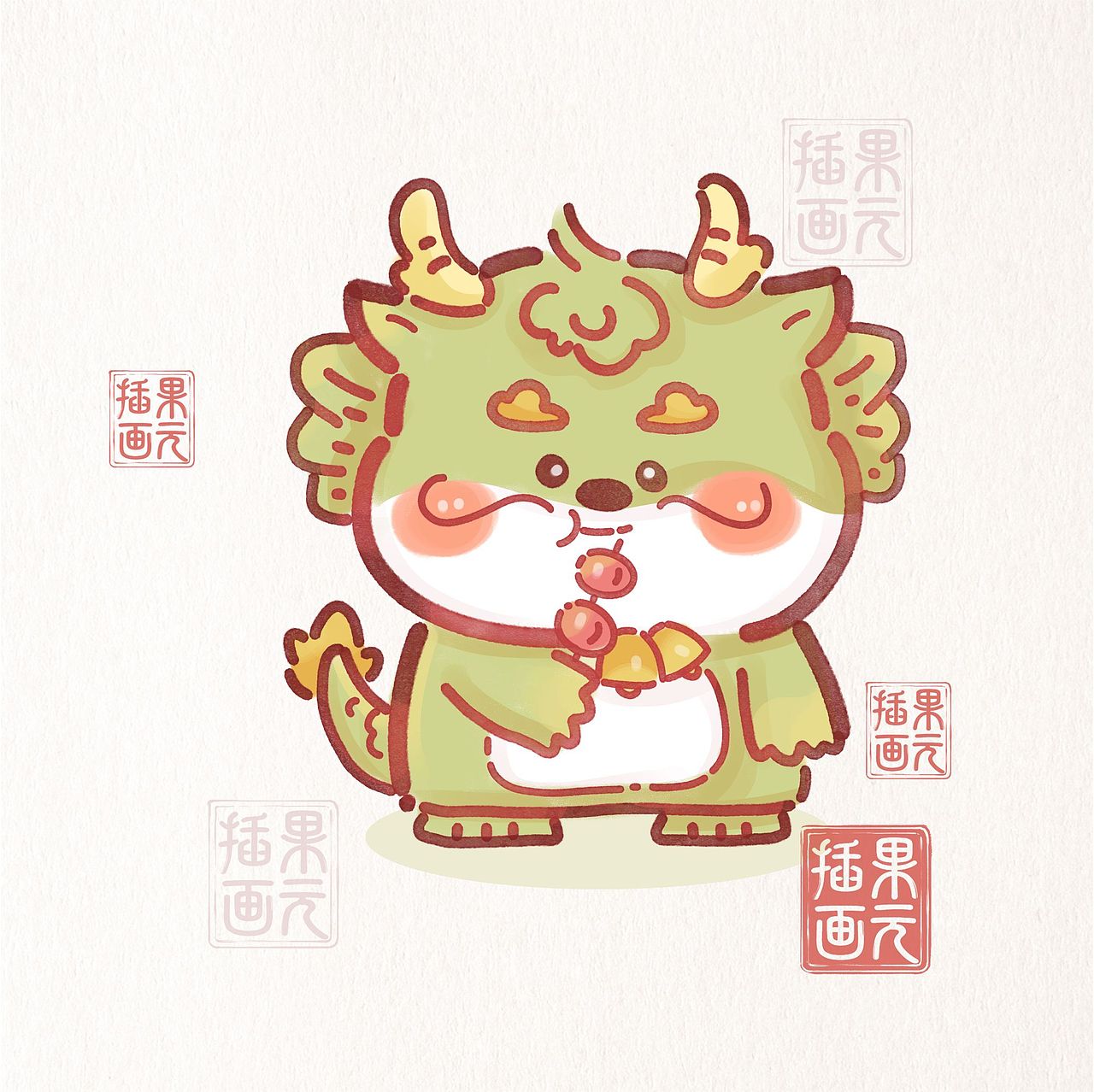 十二生肖合集（图ZMzY1ODkzODky） - 儿童插画 - 站酷设计师果元插画原创素材 - 站酷ZCOOL